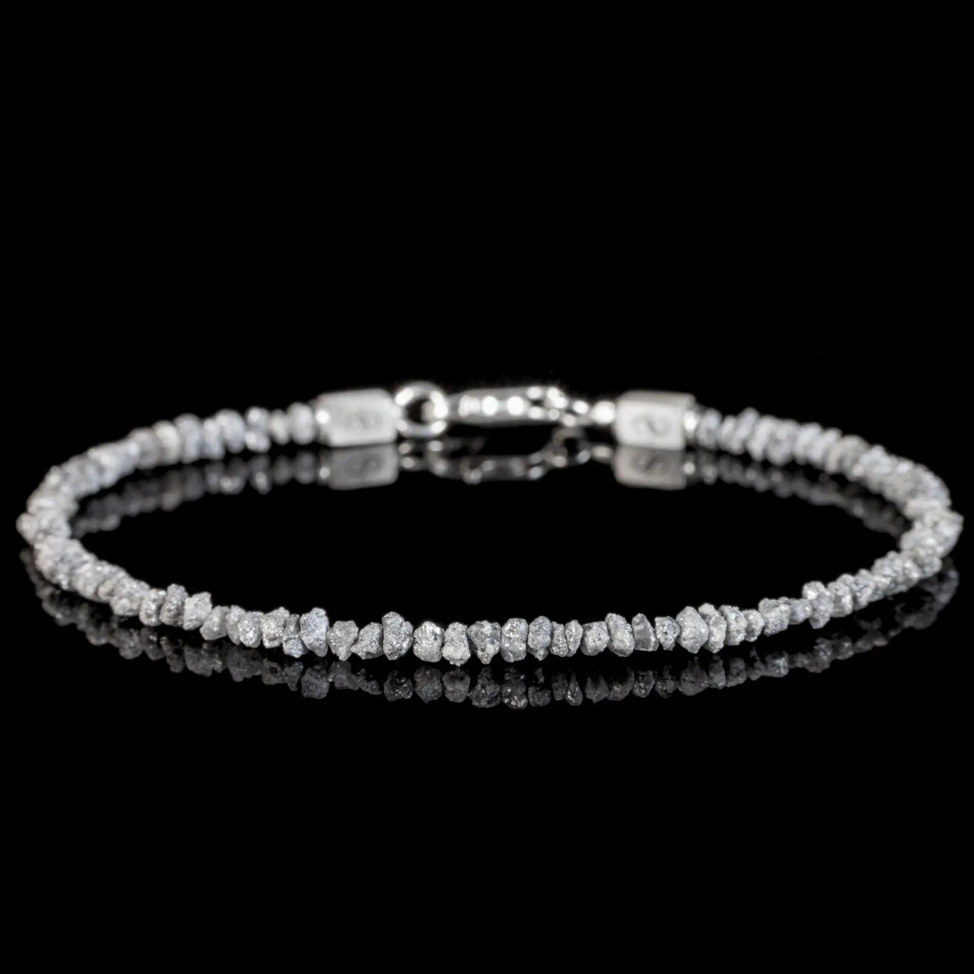 Raw Black Diamond Bracelet I (2-3mm)